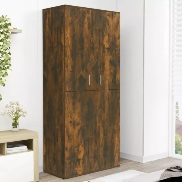 Rustic Wood Wardrobe Tall Hallway Shoe Cabinet Cupboard Closet Bedroom Double