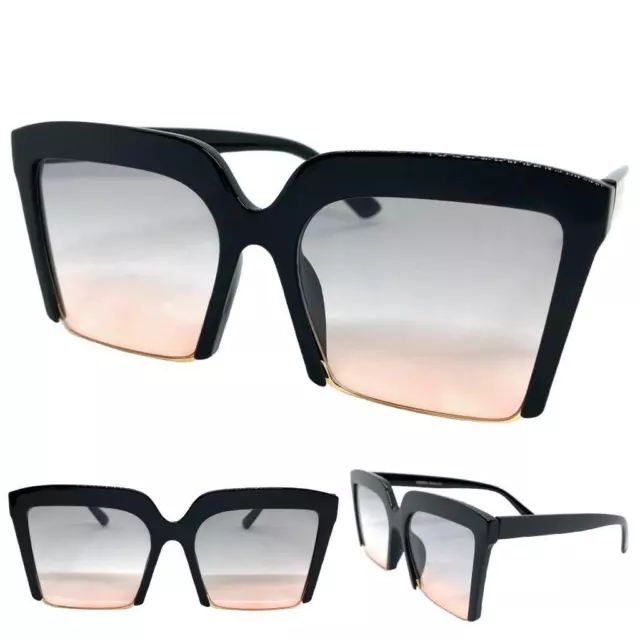 Neuf Chic Élégant Moderne Rétro Chat Eye Soleil Lunettes Cadre Carré Léger Verre