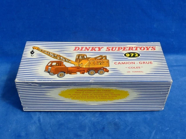 DINKY SUPERTOY 972 CAMION GRUE 20 Tonnes LORRY MOUNTED CRANE COLES DINKY SUPERTOY 972 CAMION GRUE 20 Tonnes LORRY MOUNTED CRANE COLES