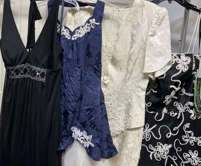 Vintage Womens Lot 4 Dresses Assorted Brands/Sizes Resell/Wear