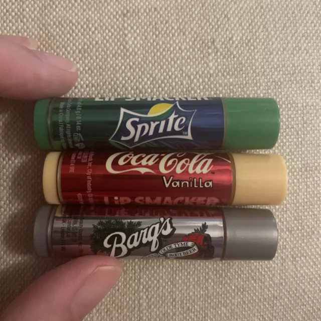 Lip Smacker Coca-Cola Flavored Balm 3 Count, Flavors Vanilla Barqs Sprite