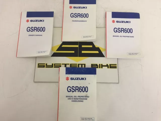 Manuale Uso E Manutenzione Suzuki Gsr 600 2006-2011 / Owner's Manual Gsr600