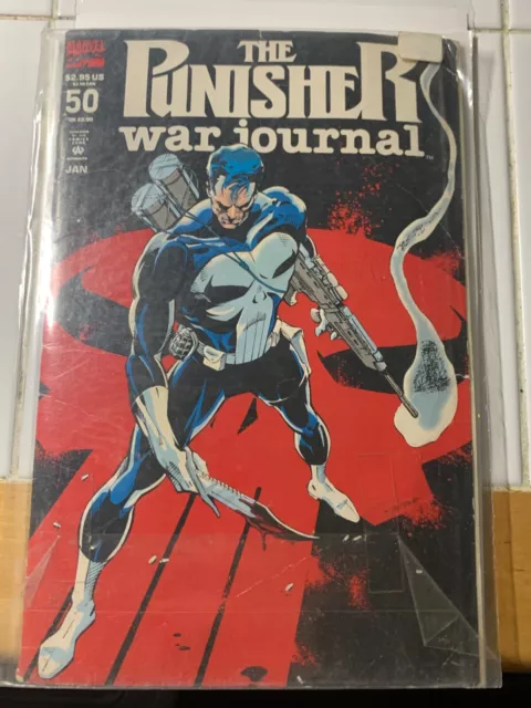 1993 The Punisher War Journal #50 Vol. 1 Marvel Comics Book Good Condition