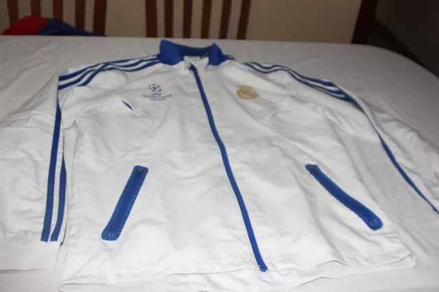 Parte Superior De Chandal Del Real Madrid Parche Campions League Adidas T/180