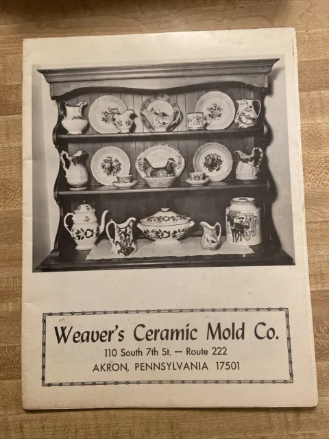 Catálogo de Colección Weaver's Ceramic Mold Co Akron Pennsylvania Catálogo de Colección