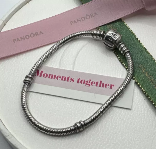 PANDORA S/Silver MOMENTS BRACELET. #590702HV 16cm Genuine Ale 925