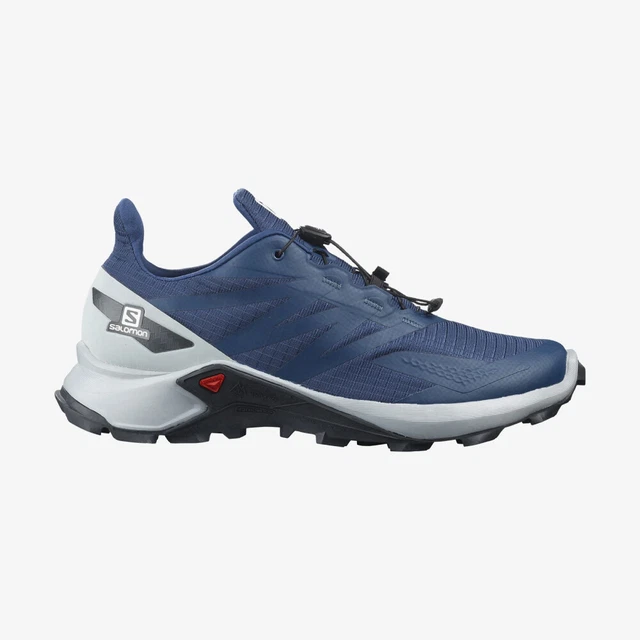 SALOMON Herren Trailrunningschuhe SUPERCROSS BLAST weiß/dunkelblau Gr. 46 2/3