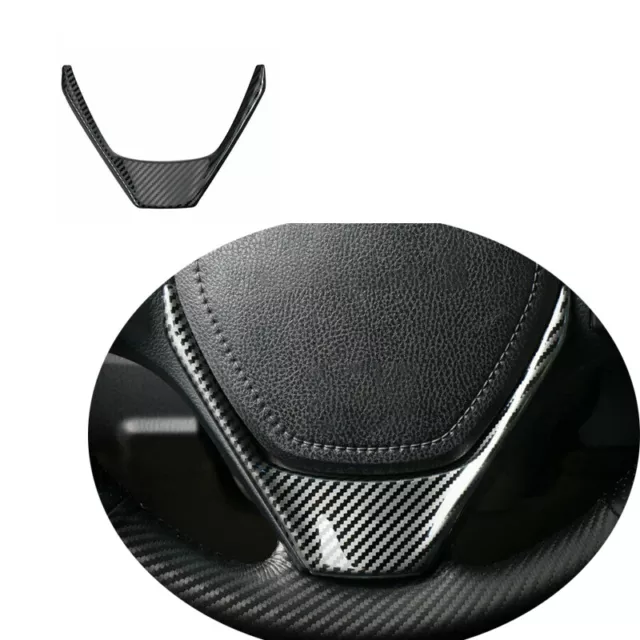 For 2014-2018 Toyota Corolla Carbon Fiber  Console Steering Wheel Cover Trim
