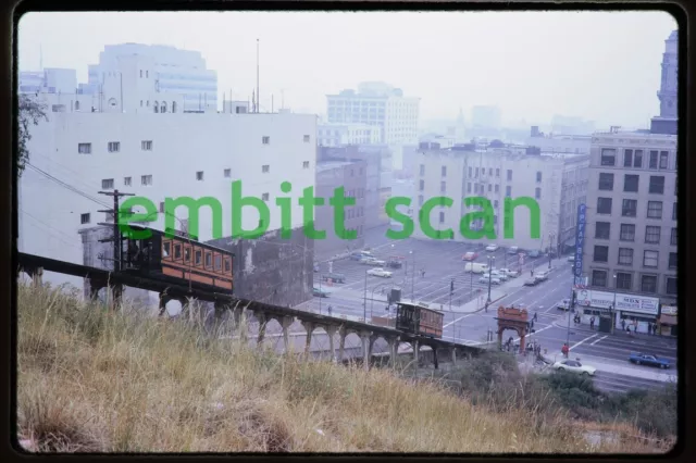 Original Slide, Angels Flight Railway in Los Angeles, 1960s
