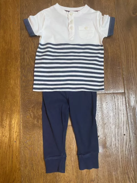 Boys outfit age 3-6 months Next H&M top and leggings Good Condition