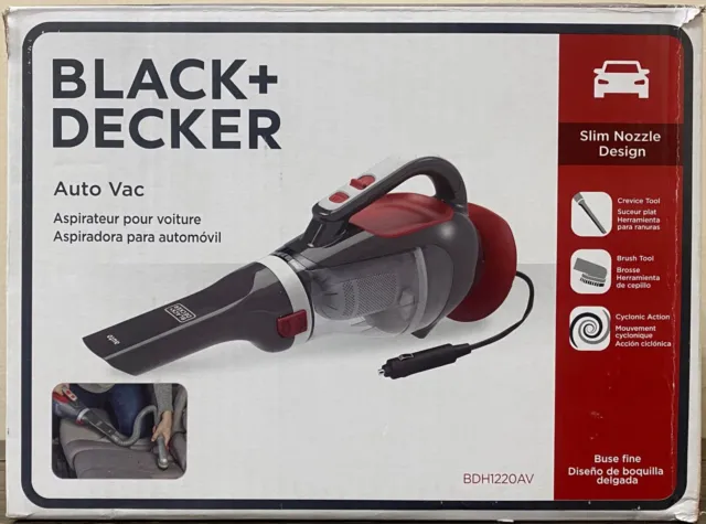 BLACK+DECKER BDH1220AV Auto Vac 12-Volt Car Vacuum