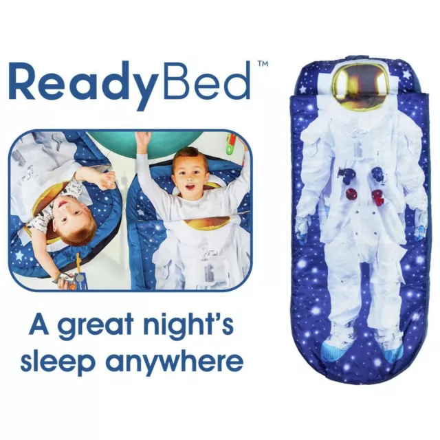 ReadyBed Portable I Am Astronaut Airbed & Sleeping Bag Kids Space Man Sleepover