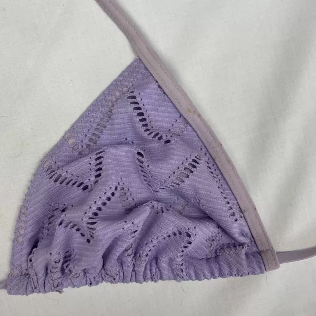 Top bikini triangolo viola vintage New Look taglia 14 2