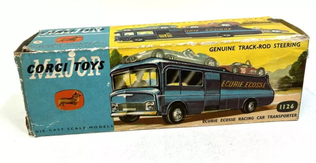 Corgi Major Toys 1126 Ecurie Ecosse Racing Car Transporter  Original Box Only.