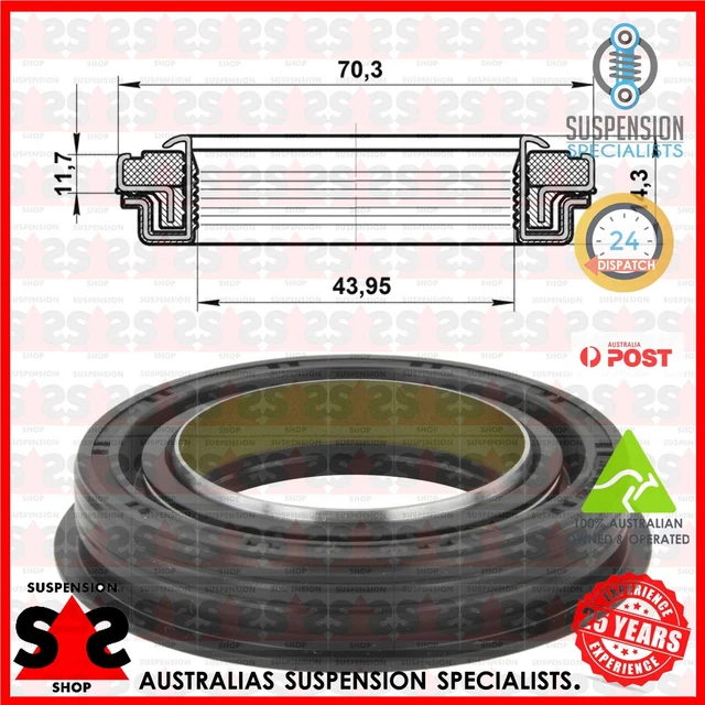 SHAFT SEAL, TRANSFER Case Suit CHEVROLET Silverado 2500 HD 6.6 D ...