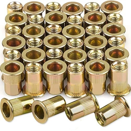 M6 Metric Rivet Nuts Zinc Plated Carbon Steel Threaded Insert Nut Nutsert Rivnut