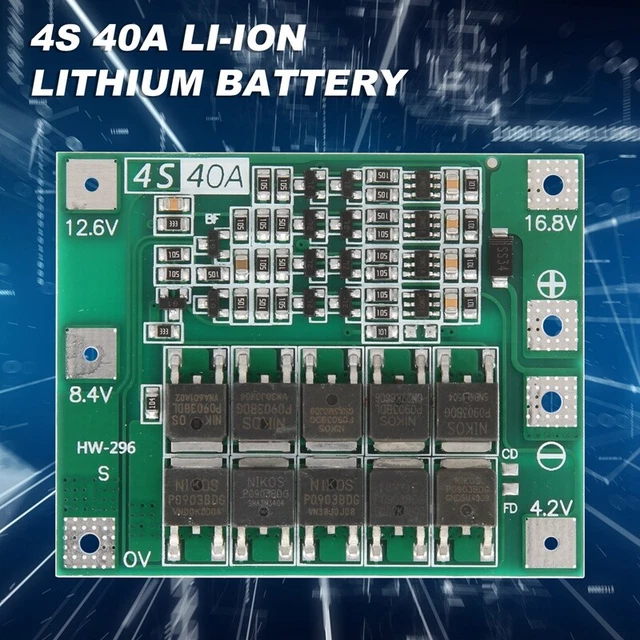4 S 40 A -Ion Lithium Batterie 18650 LadegeräT Leiter Platte Bms Schutz P D7G3