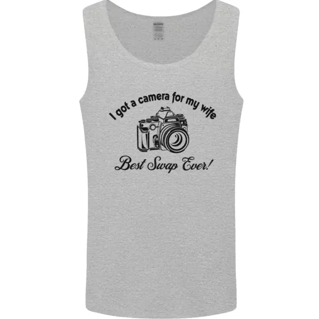 Camera for My Wife Photographer Photography Mens Vest Tank Top