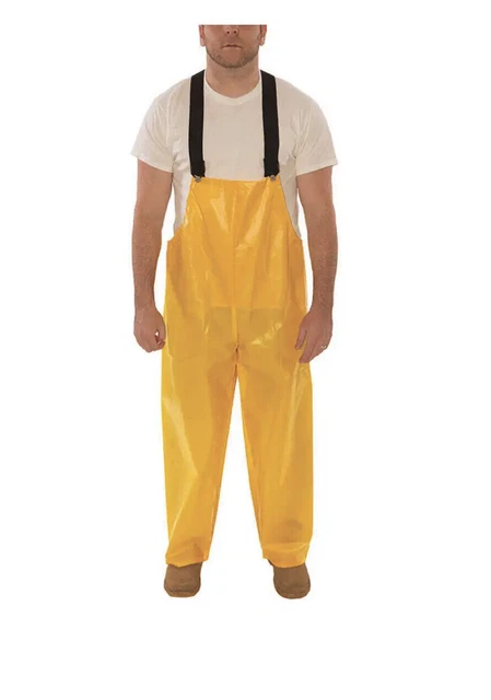 TINGLEY O22007 Rain Bib Overall,Unrated,Yellow,2XL