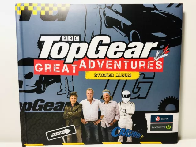 BBC TopGear Great Adventures Sticker Book Album Complete 