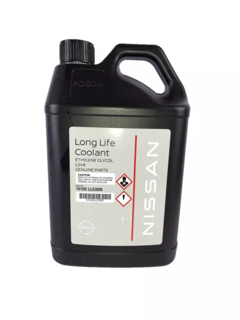 Genuine Nissan Green Long Life Coolant 5 Litres 10120-LLC005  LONG LIFE COOLANT-