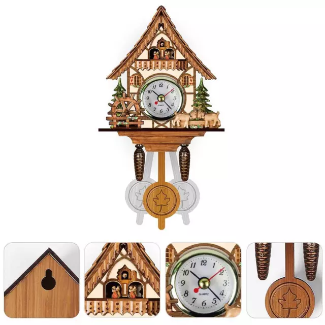 (CM005) Horloge Coucou Horloge Murale Vintage Horloge Coucou En Bois