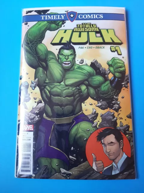 TIMELY COMICS TOTALLY Awesome Hulk #1 (2016) Marvel Comics Frank Cho Greg  Pak £20.58 - PicClick UK