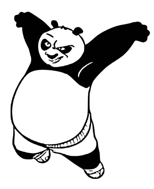 Kung Foo Panda vinyl car Decal / Sticker