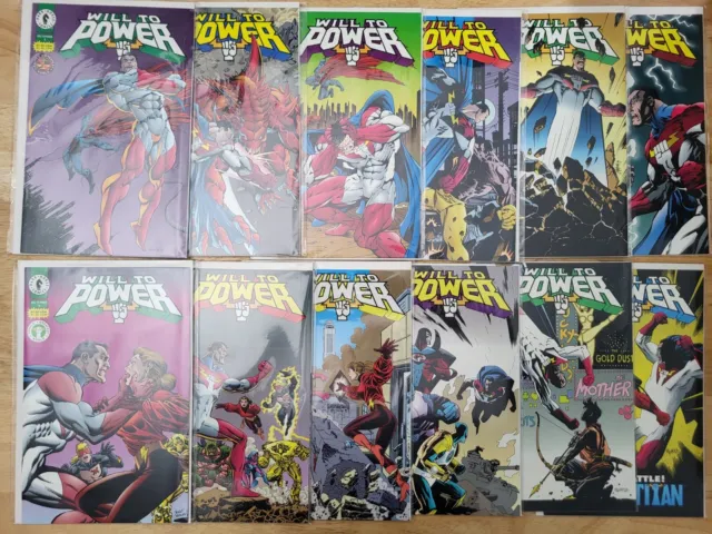 WILL TO POWER Issues 1-12 COMPLETE SERIES! [Dark Horse / CGW 1994] High grade