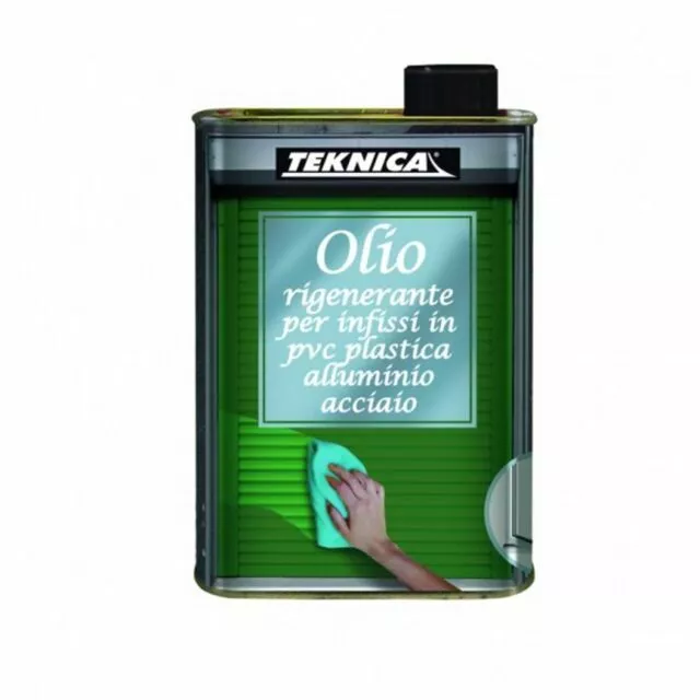 Olio rigenerante infissi pvc plastica alluminio Teknica manutenzione tapparelle