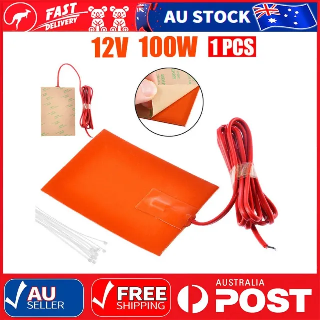 Silicone Pad 152X304mm Heating Plate Mat 100W 12V for Pizza Hot Food Mat  Heating