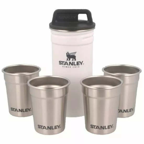 Stanley Adventure 4 Stainless Steel Shot Glass Set Classic Polar White