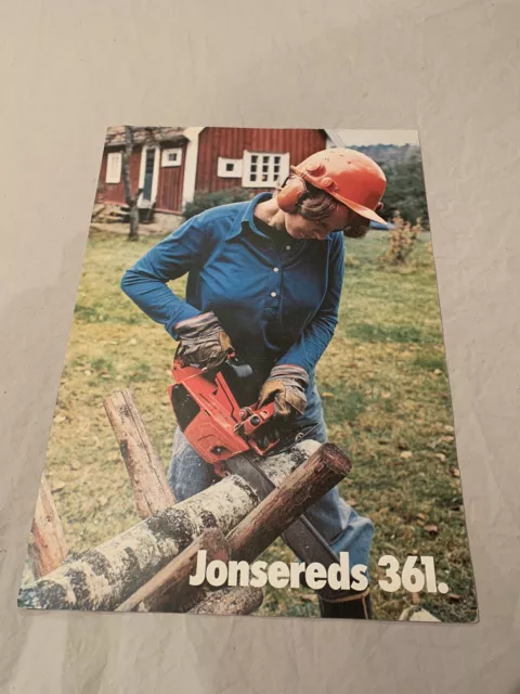 Chainsaw vintage 1980s brochure  jonsereds 361