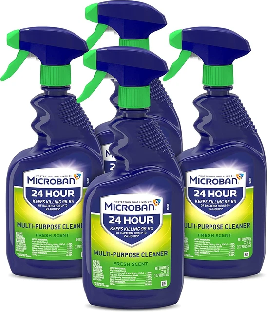 MICROBAN 24HR ALL Purpose Multi Surface Cleaner Spray, Fresh Scent