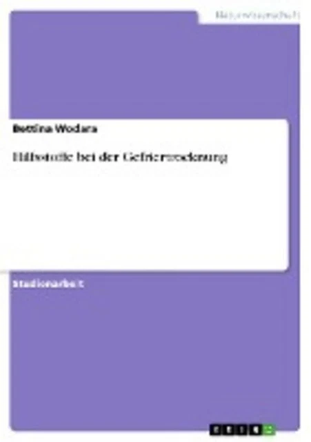 Hilfsstoffe bei der Gefriertrocknung, Bettina Wodara
