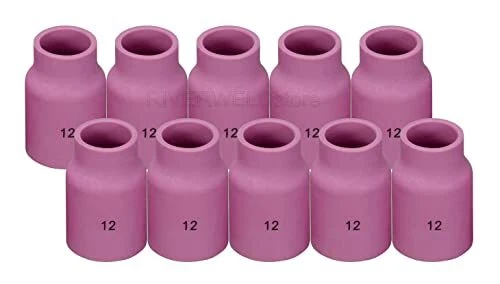 RIVERWELD Large TIG Gas Lens Alumina Nozzle Ceramic Cups 53N87 12# 3/4" Orifi...