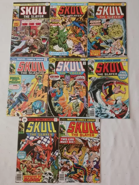 Lot of Skull the Slayer #'s 1-8 (full set) High Grade (NM-) "Black Knight app."