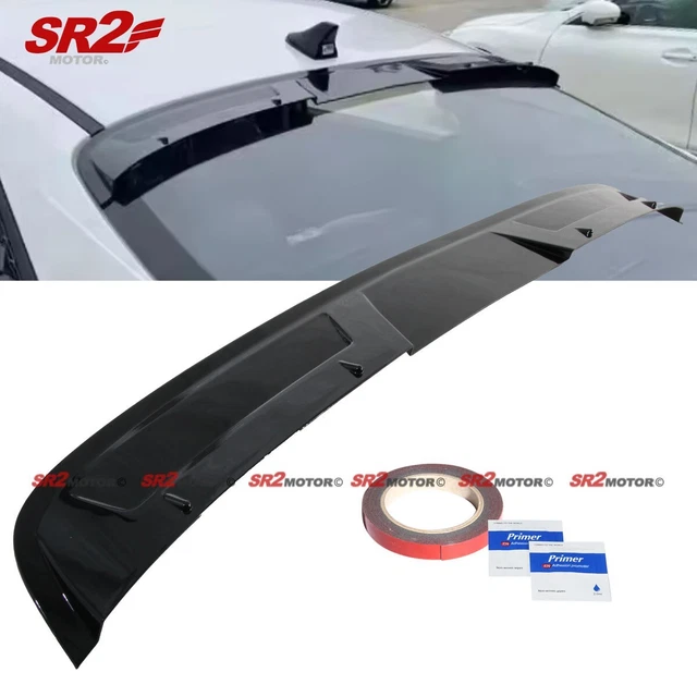 SpoilerKing Rear Window Roof Spoiler For Hyundai Sonata 2020-Present, 284RC, Unpainted Flat Black, Polyurethane