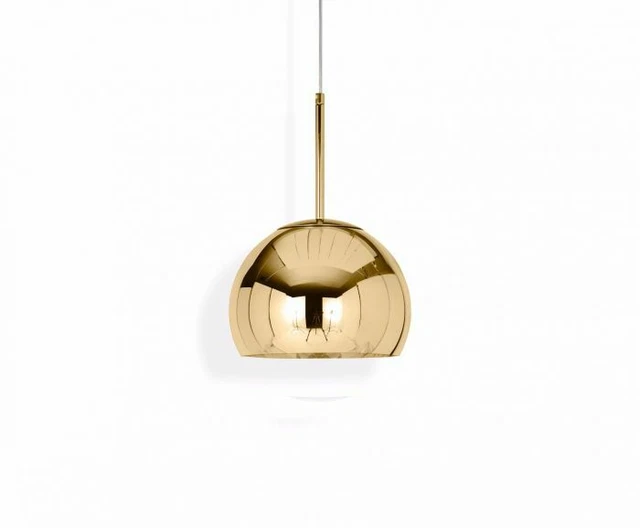 Tom Dixon Mirror Ball Pendant Gold 25cm 2