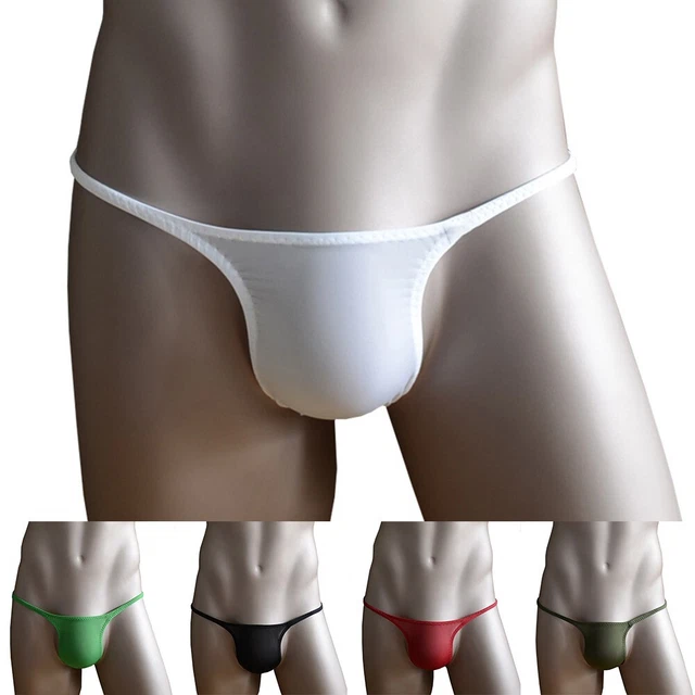 Gelato seta uomo slip tanga perizoma biancheria intima sexy vita bassa lingerie