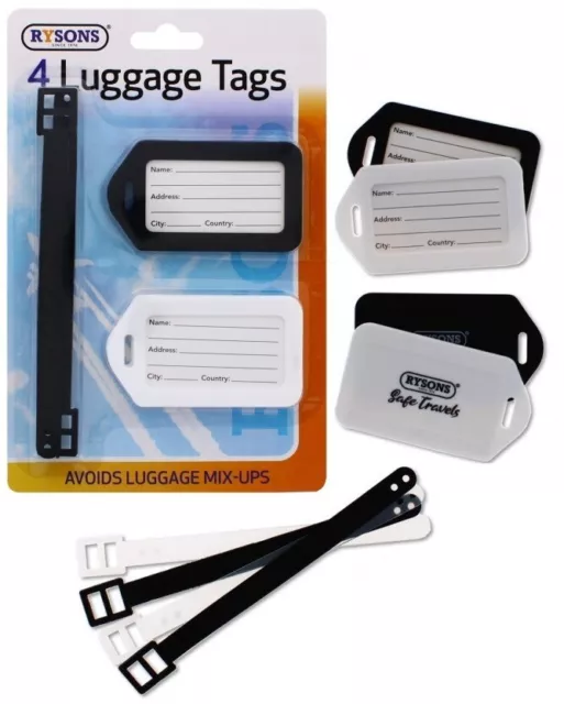 Luggage Tags Suitcase Id Travel Labels Address Name Tag Baggage Bag Holiday Card
