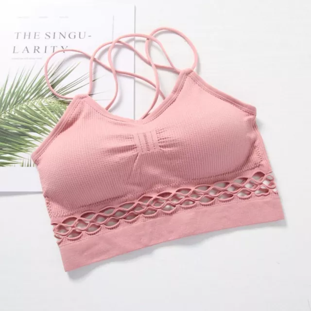 Fashion Push Up Bra Female Tanks Knitted Bra Lady Camisoles Invisible Crop Tops