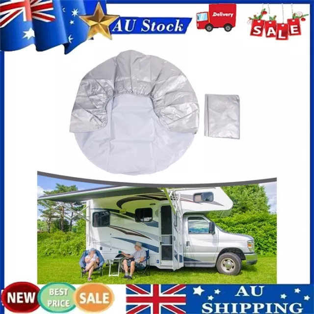 2x Car Tire Covers Wheel Tyre Protector For RV Truck Trailer Camper Sun-Snow