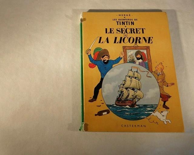 Album Le Secret De La Licorne Differente Page De Gard BD TINTIN LE secret de la Licorne Hergé édition C2 de 1977 EUR 4,00