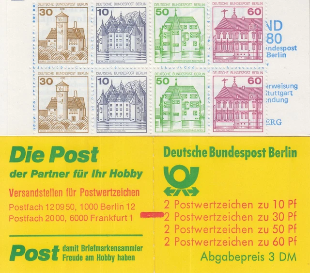Berlin Markenheftchen MH 12 b mit ZB postfrisch (3076)