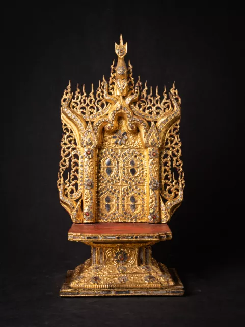 Antique Burmese Buddha throne from Burma, 19th century