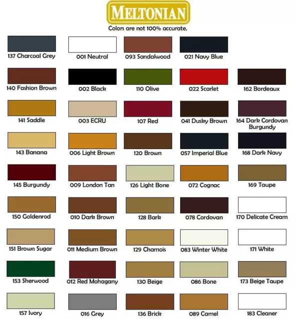 1 Jar Meltonian Brand Shoe Cream Polish 50ml 1.7oz (ALL COLORS)