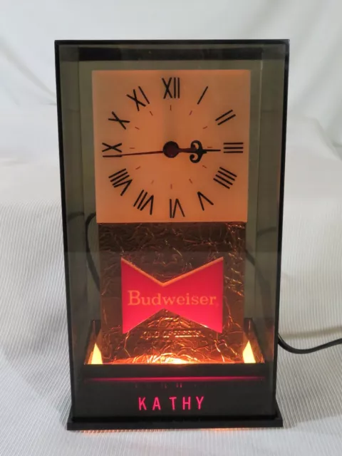 Vintage 1990s Budweiser Beer Anheuser-Busch Tabletop Electric Clock