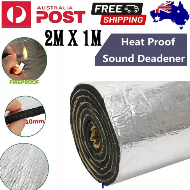 2M X 1M Sound Deadener Car Builder Heat Insulation Shield Noise Proofing Mat AU