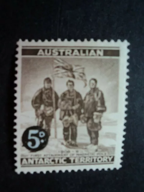 Australian Antarctic AAT mint MUH stamp 1959 5d brown